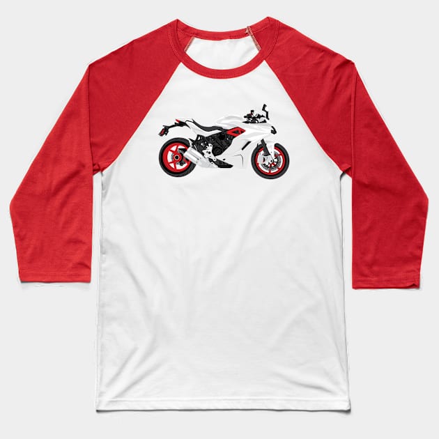 Ducati SuperSport 939 Baseball T-Shirt by brianbotterill